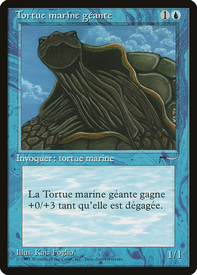 Giant Tortoise (French) - "Tortue marine geante" [Renaissance] | A1Comics