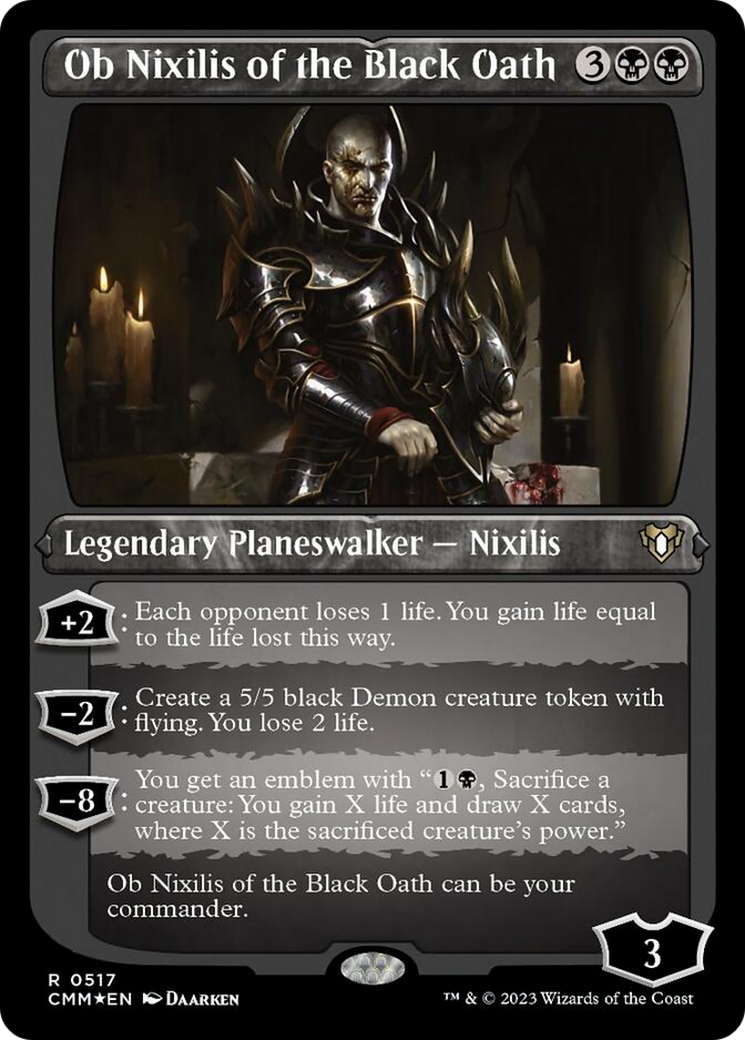 Ob Nixilis of the Black Oath (Foil Etched) [Commander Masters] | A1Comics