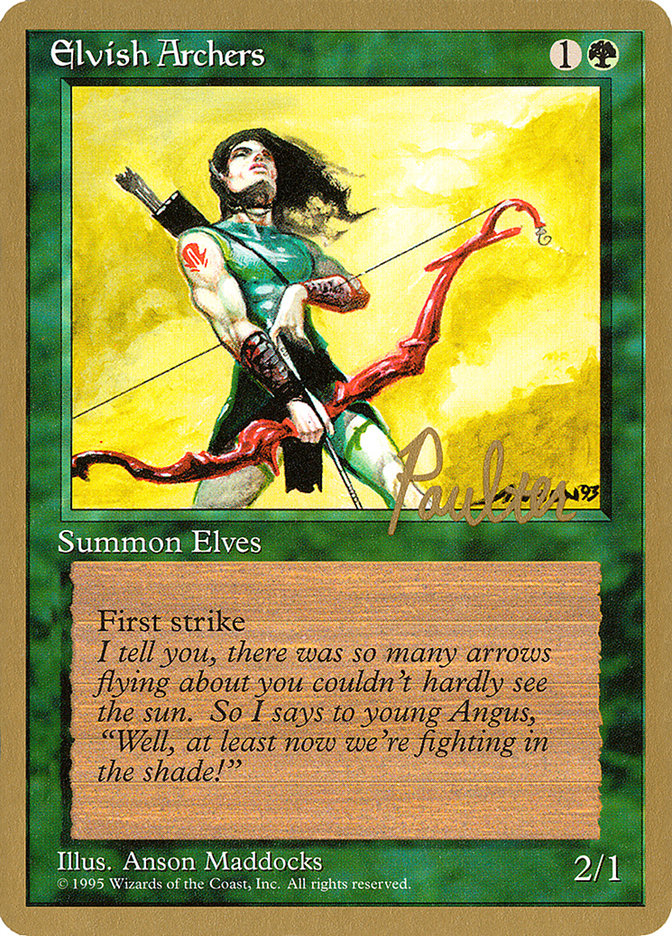 Elvish Archers (Preston Poulter) [Pro Tour Collector Set] | A1Comics