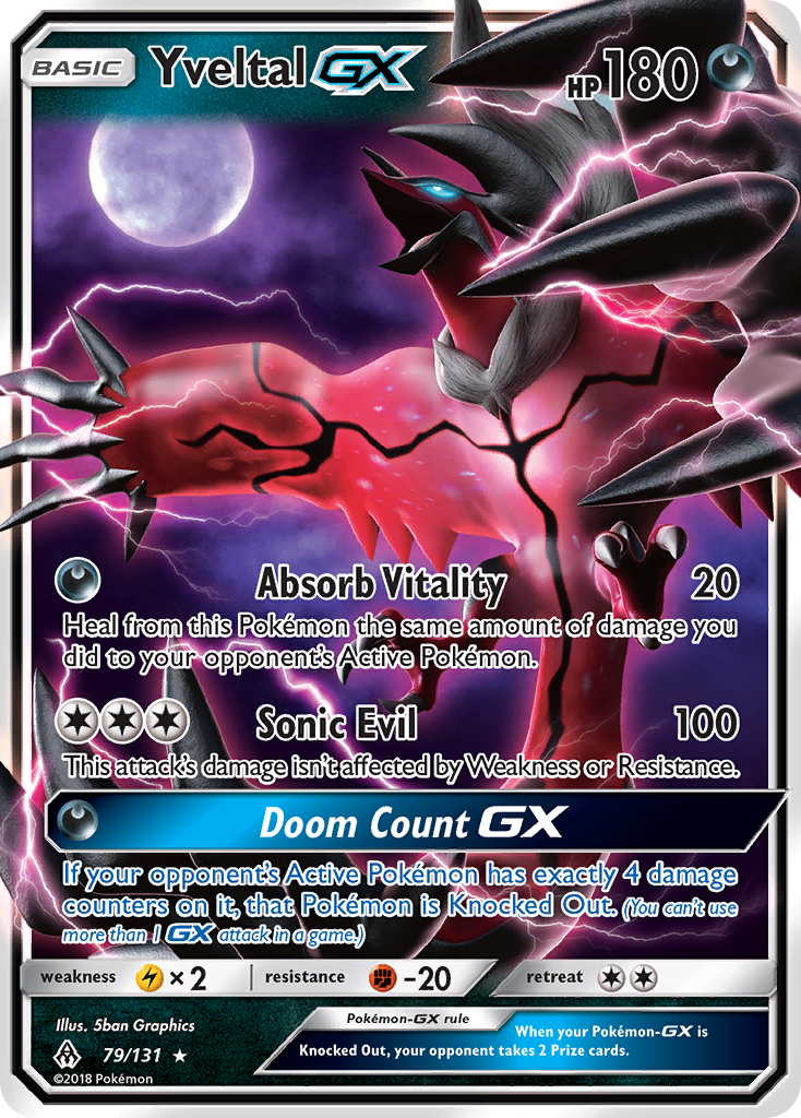 Yveltal GX (79/131) [Sun & Moon: Forbidden Light] | A1Comics