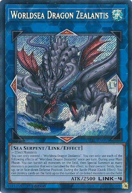 Worldsea Dragon Zealantis [DABL-EN050] Secret Rare | A1Comics