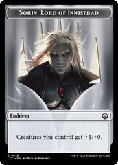 Emblem - Sorin, Lord of Innistrad // Vampire (0004) Double-Sided Token [The Lost Caverns of Ixalan Commander Tokens] | A1Comics