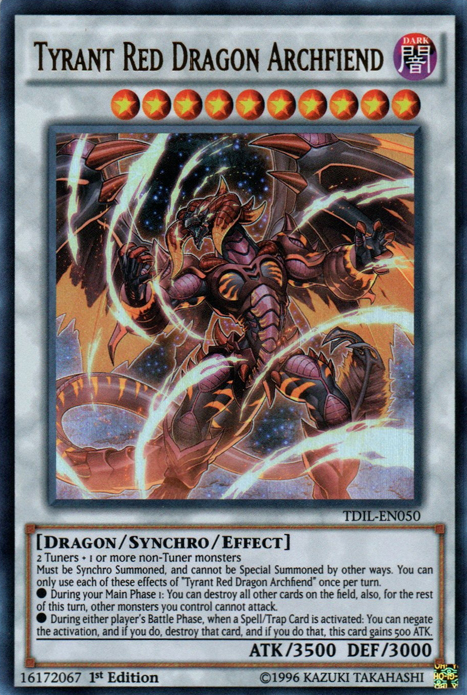 Tyrant Red Dragon Archfiend [TDIL-EN050] Ultra Rare | A1Comics