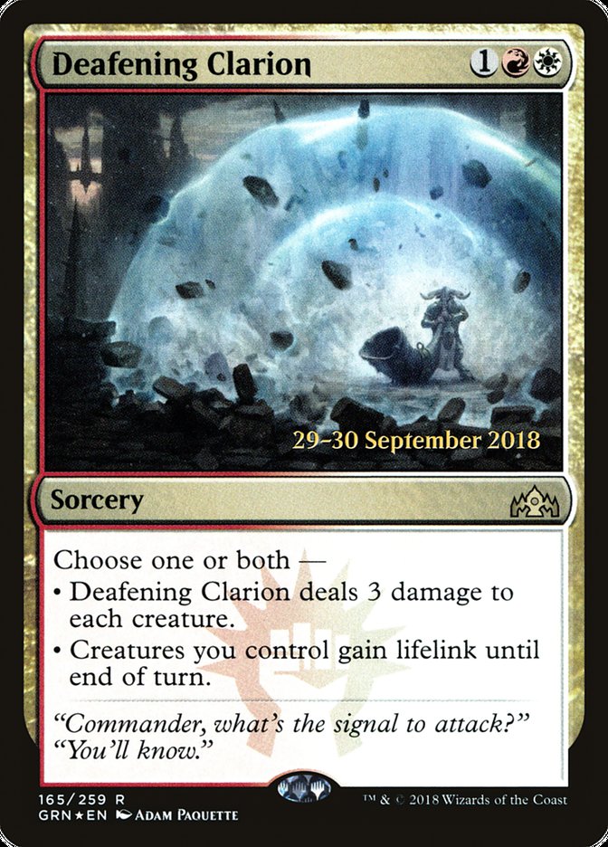 Deafening Clarion [Guilds of Ravnica Prerelease Promos] | A1Comics
