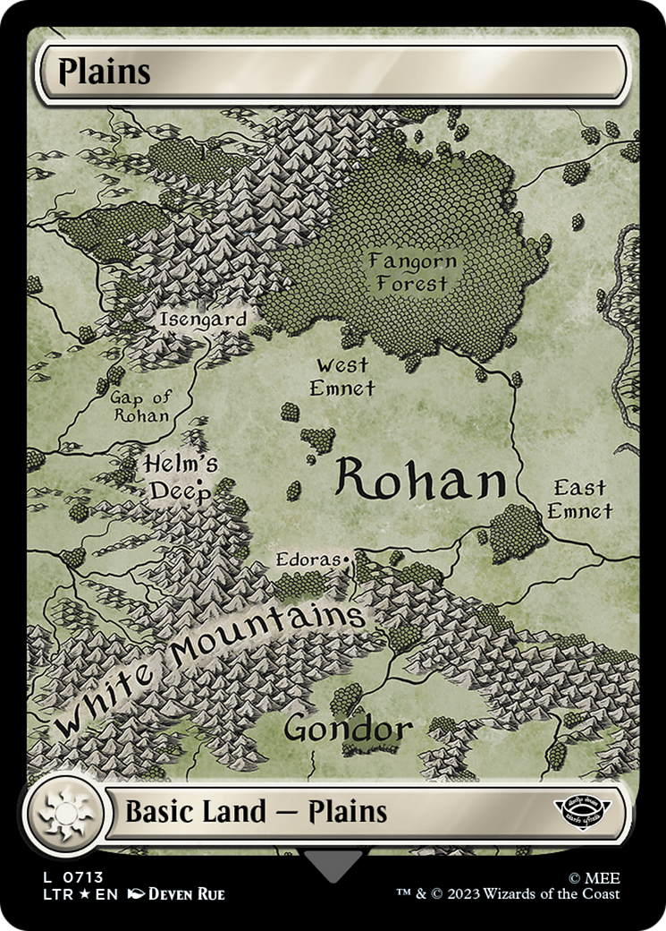 Plains (0713) (Surge Foil) [The Lord of the Rings: Tales of Middle-Earth] | A1Comics