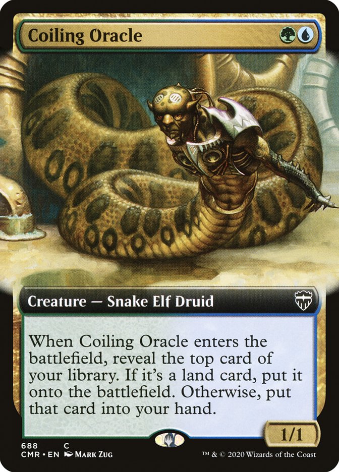 Coiling Oracle (Extended Art) [Commander Legends] | A1Comics