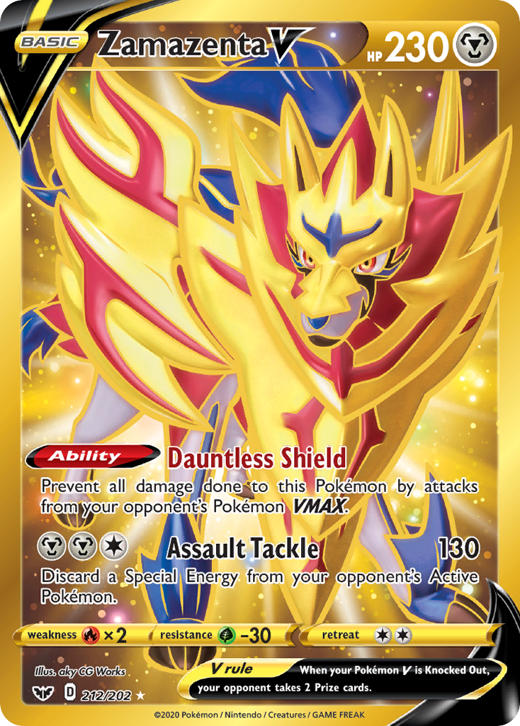 Zamazenta V (212/202) [Sword & Shield: Base Set] | A1Comics