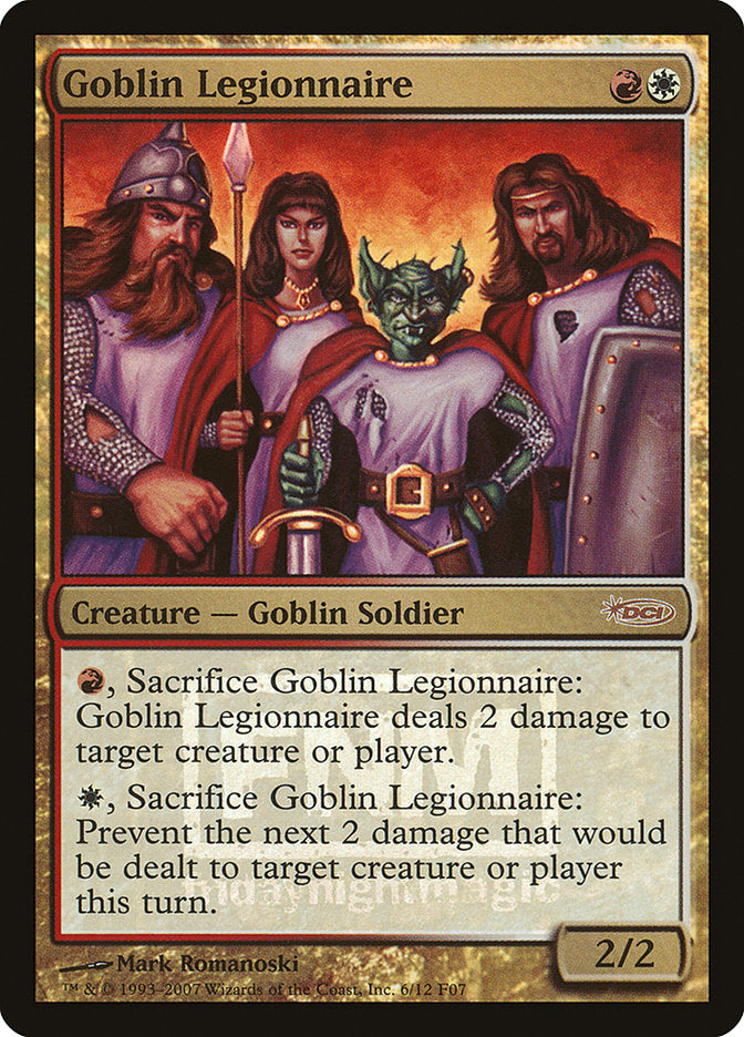 Goblin Legionnaire [Friday Night Magic 2007] | A1Comics