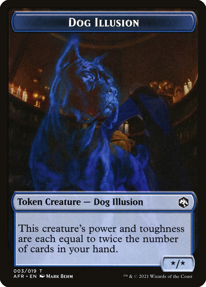 Zombie // Dog Illusion Double-Sided Token [Dungeons & Dragons: Adventures in the Forgotten Realms Tokens] | A1Comics