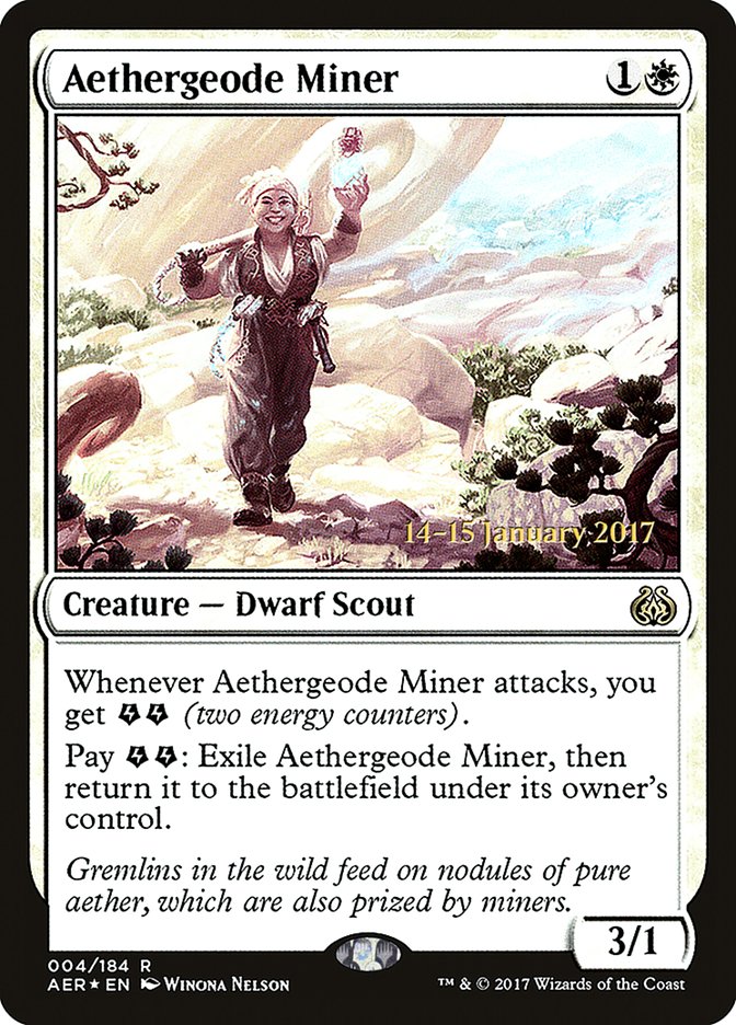 Aethergeode Miner [Aether Revolt Prerelease Promos] | A1Comics