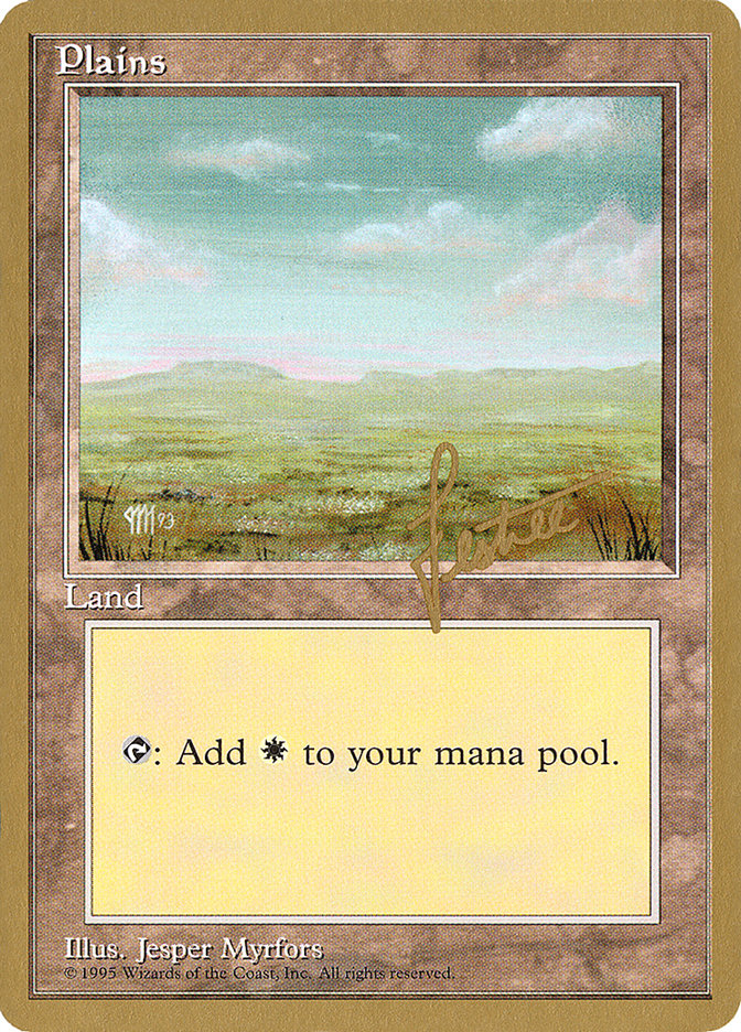 Plains (bl364) (Bertrand Lestree) [Pro Tour Collector Set] | A1Comics