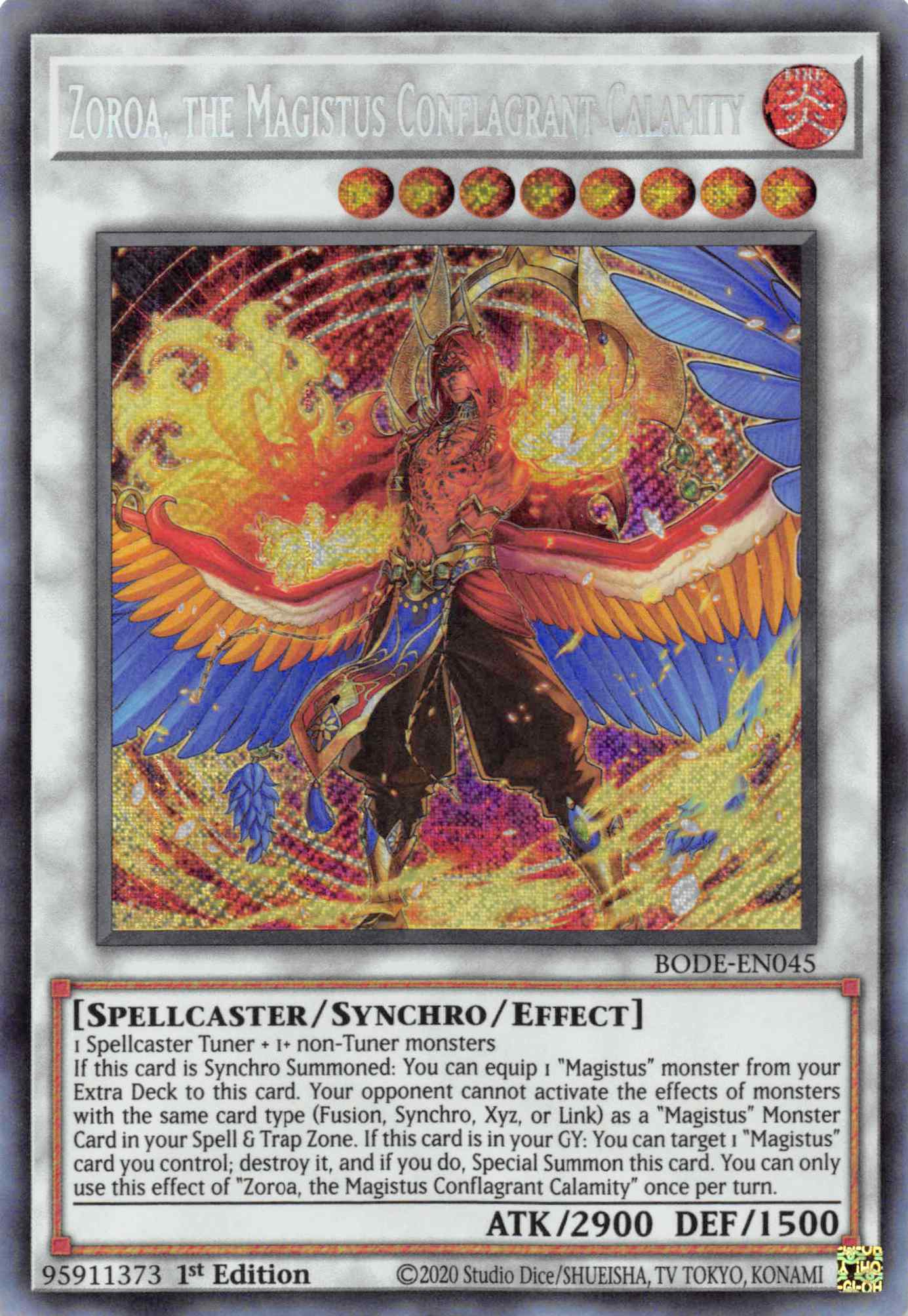 Zoroa, the Magistus Conflagrant Calamity [BODE-EN045] Secret Rare | A1Comics