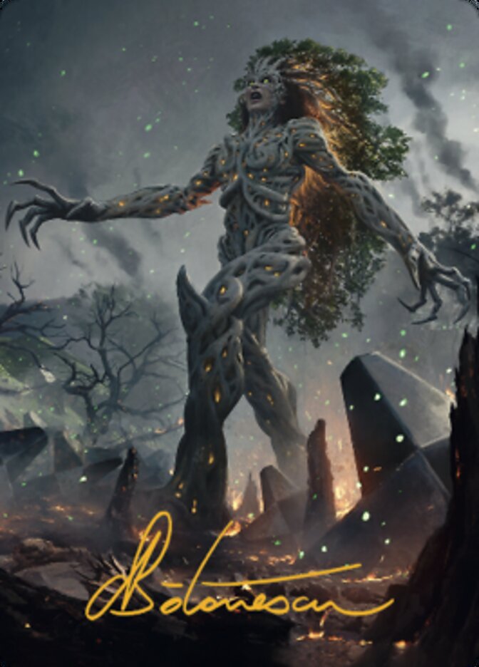 Titania, Gaea Incarnate Art Card (Gold-Stamped Signature) [The Brothers' War Art Series] | A1Comics