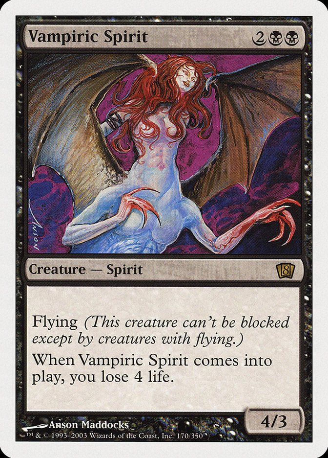 Vampiric Spirit (8th Edition) [Oversize Cards] | A1Comics