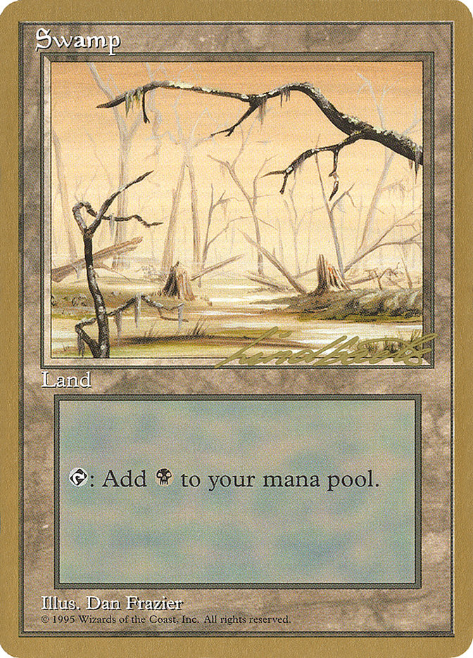 Swamp (ll370) (Leon Lindback) [Pro Tour Collector Set] | A1Comics