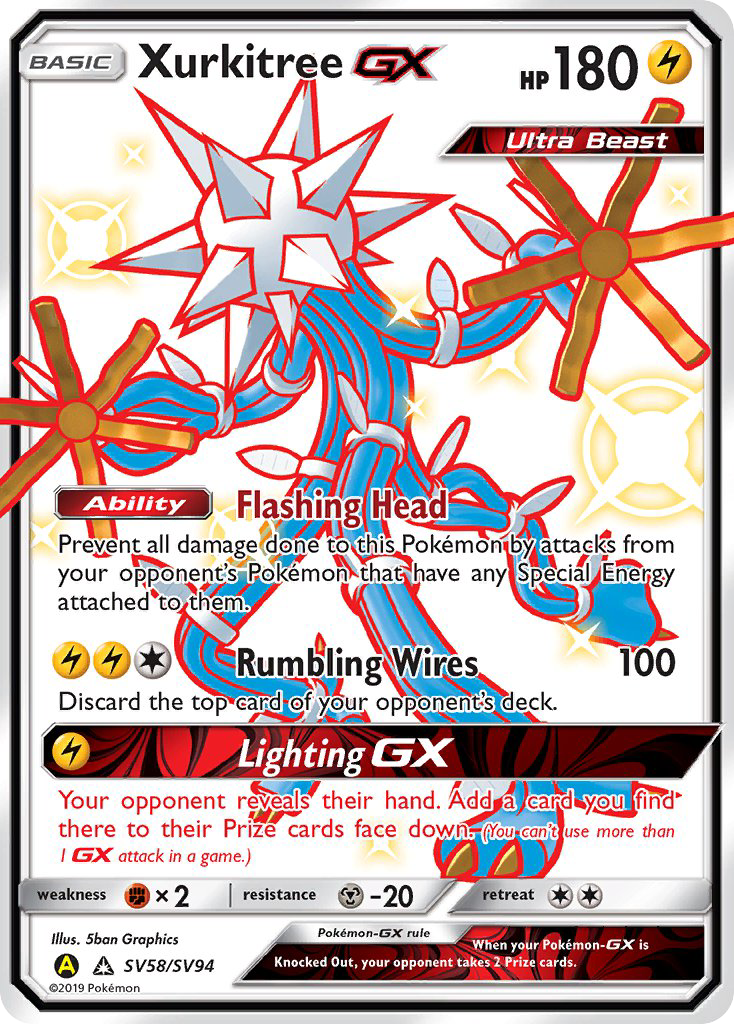 Xurkitree GX (SV58/SV94) [Sun & Moon: Hidden Fates - Shiny Vault] | A1Comics