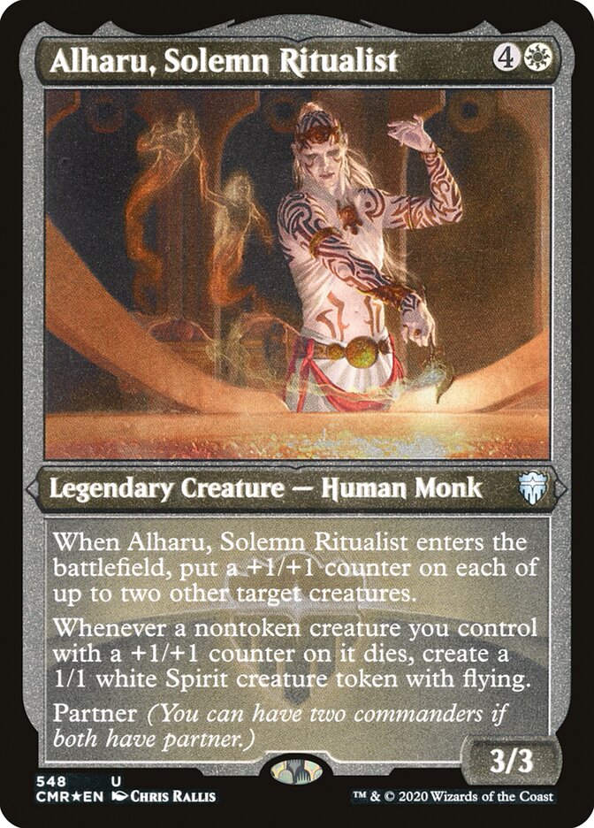 Alharu, Solemn Ritualist (Etched) [Commander Legends] | A1Comics