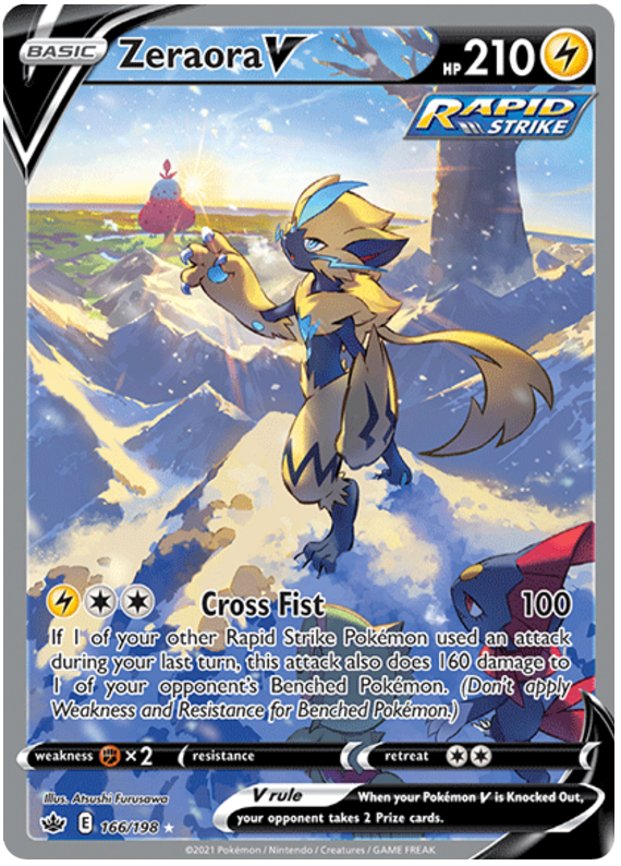 Zeraora V (166/198) [Sword & Shield: Chilling Reign] | A1Comics