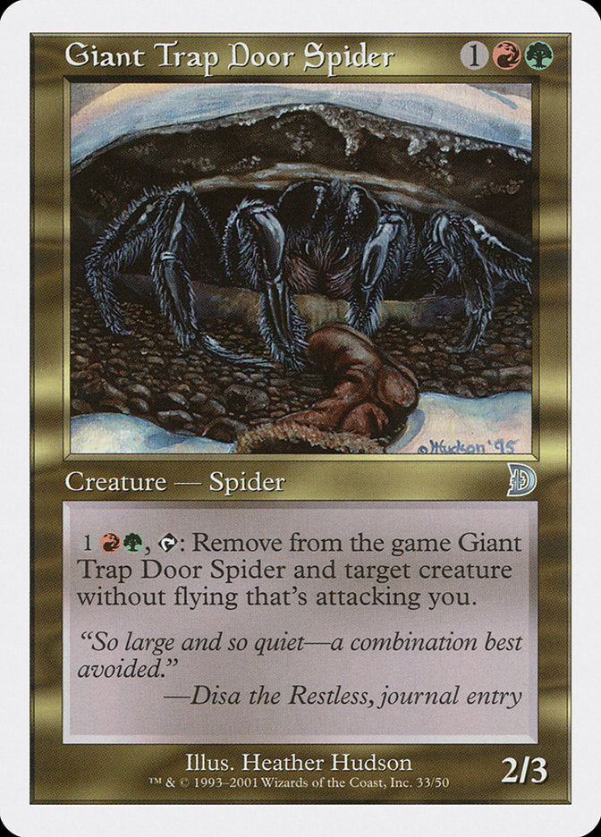 Giant Trap Door Spider [Deckmasters] | A1Comics