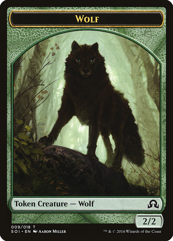 Wolf Token [Shadows over Innistrad Tokens] | A1Comics