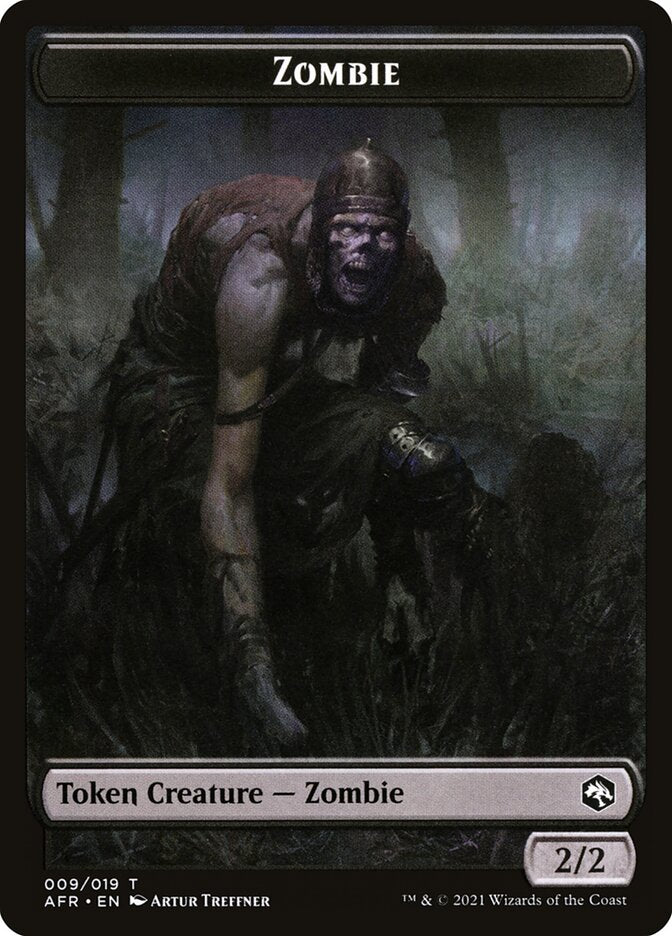 Zombie // Dog Illusion Double-Sided Token [Dungeons & Dragons: Adventures in the Forgotten Realms Tokens] | A1Comics