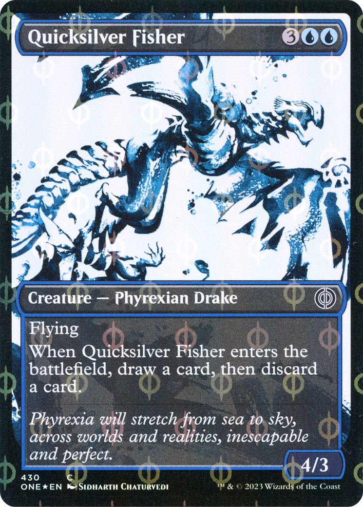 Quicksilver Fisher (Showcase Ichor Step-and-Compleat Foil) [Phyrexia: All Will Be One] | A1Comics