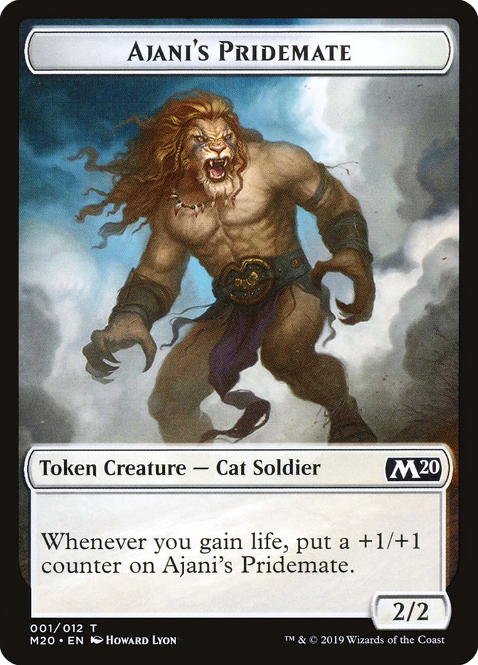 Ajani's Pridemate Token [Core Set 2020 Tokens] | A1Comics