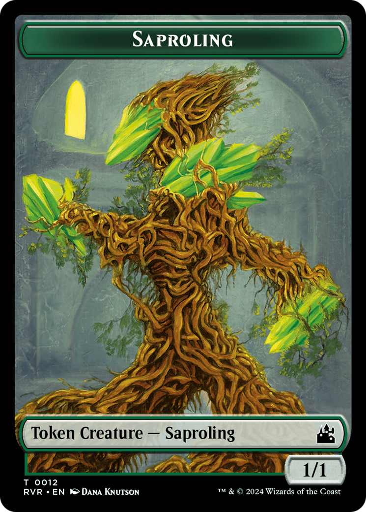 Saproling // Beast Double-Sided Token [Ravnica Remastered Tokens] | A1Comics