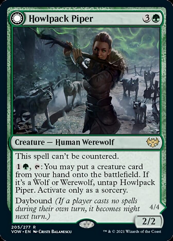 Howlpack Piper // Wildsong Howler [Innistrad: Crimson Vow] | A1Comics