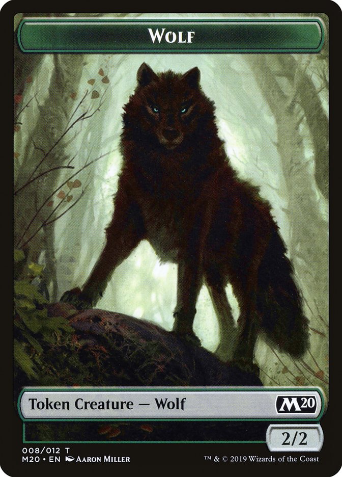 Zombie // Wolf Double-Sided Token [Game Night 2019 Tokens] | A1Comics