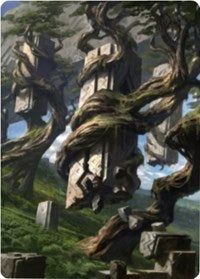 Forest 2 Art Card [Zendikar Rising Art Series] | A1Comics