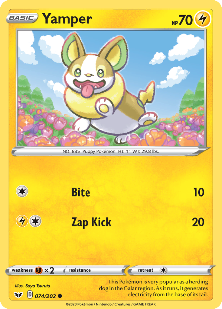 Yamper (074/202) [Sword & Shield: Base Set] | A1Comics