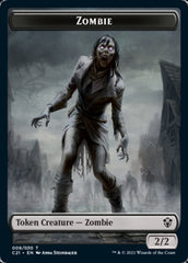 Zombie // Spirit Double-Sided Token [Commander 2021 Tokens] | A1Comics