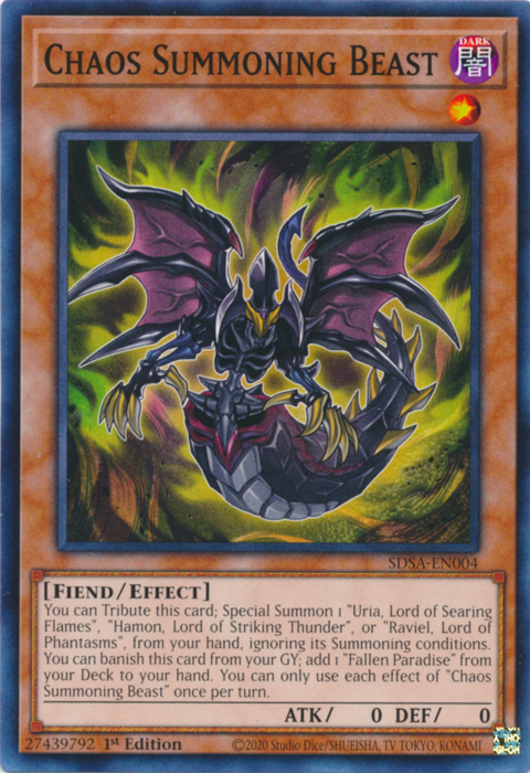 Chaos Summoning Beast [SDSA-EN004] Common | A1Comics