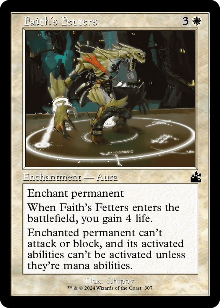 Faith's Fetters (Retro Frame) [Ravnica Remastered] | A1Comics