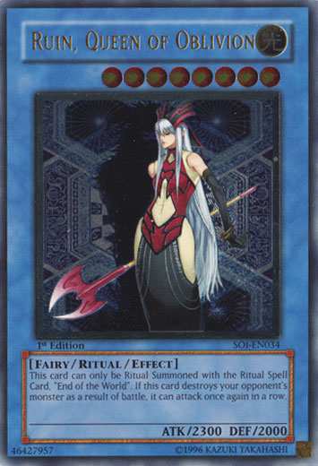 Ruin, Queen of Oblivion (UTR) [SOI-EN034] Ultimate Rare | A1Comics