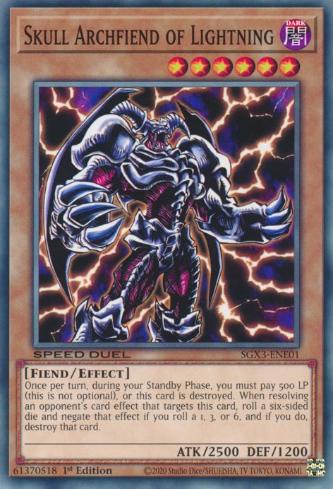 Skull Archfiend of Lightning [SGX3-ENE01] Common | A1Comics