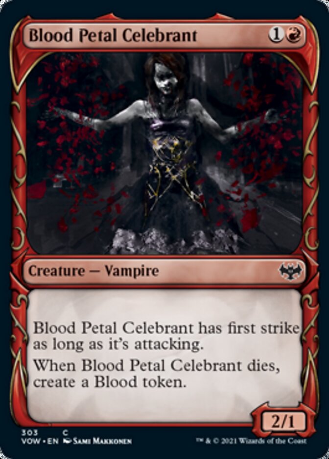 Blood Petal Celebrant (Showcase Fang Frame) [Innistrad: Crimson Vow] | A1Comics