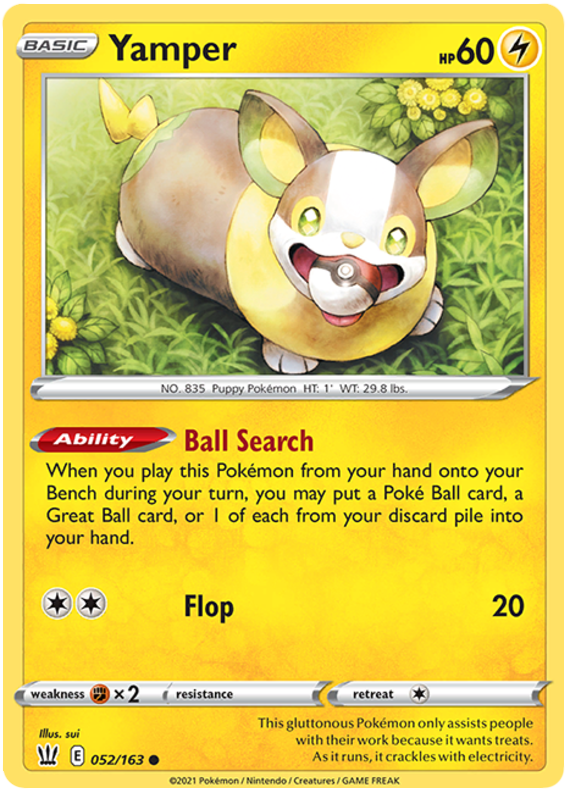 Yamper (052/163) [Sword & Shield: Battle Styles] | A1Comics