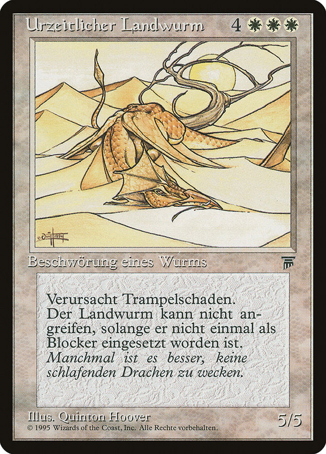 Elder Land Wurm (German) - "Urzeitlicher Landwurm" [Renaissance] | A1Comics