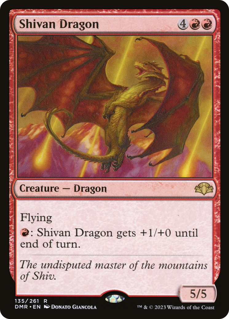 Shivan Dragon [Dominaria Remastered] | A1Comics