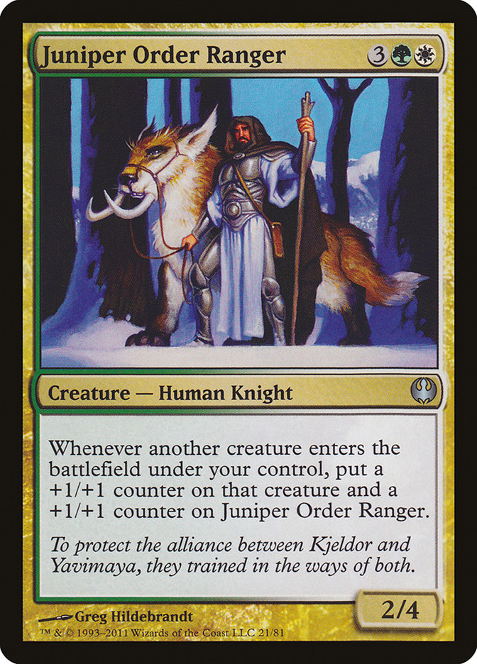 Juniper Order Ranger [Duel Decks: Knights vs. Dragons] | A1Comics