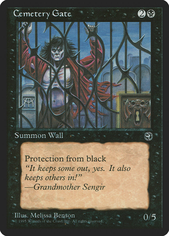 Cemetery Gate (Grandmother Sengir Flavor Text) [Homelands] | A1Comics