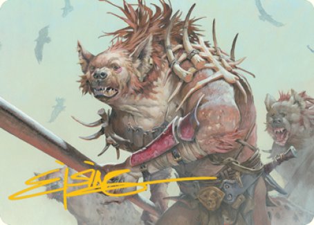 Gnoll Art Card (Gold-Stamped Signature) [Dungeons & Dragons: Adventures in the Forgotten Realms Art Series] | A1Comics