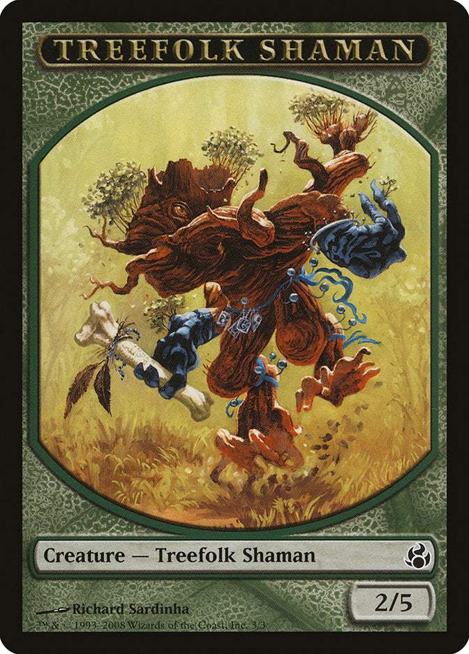 Treefolk Shaman Token [Morningtide Tokens] | A1Comics