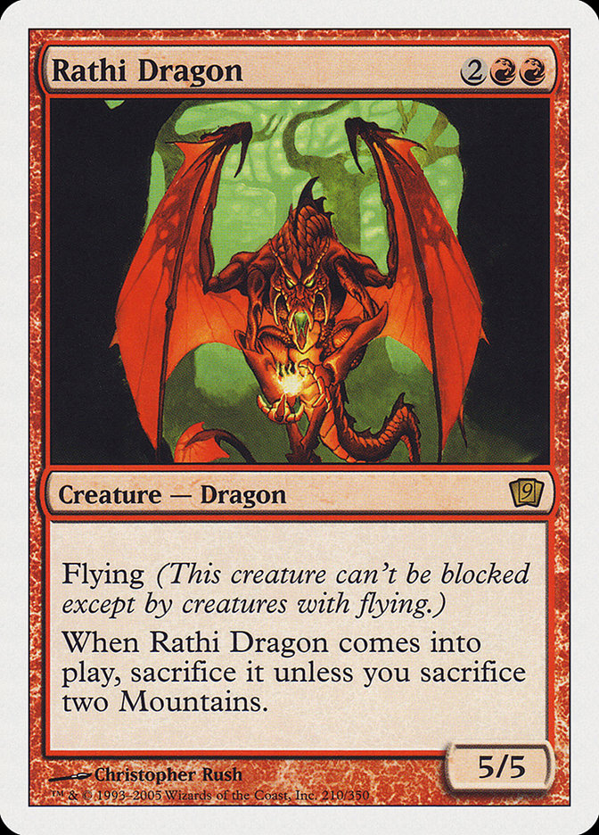 Rathi Dragon (9th Edition) [Oversize Cards] | A1Comics