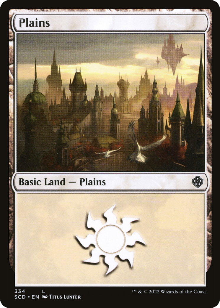 Plains (334) [Starter Commander Decks] | A1Comics