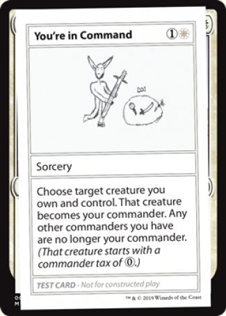 You're in Command (2021 Edition) [Mystery Booster Playtest Cards] | A1Comics