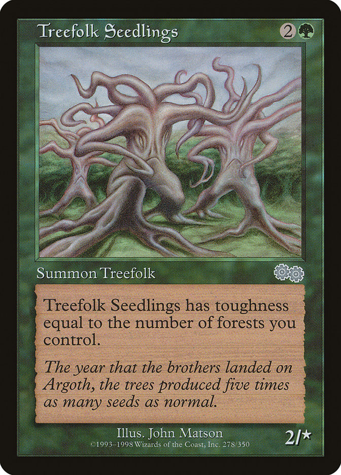 Treefolk Seedlings [Urza's Saga] | A1Comics