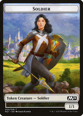 Knight // Soldier Double-Sided Token [Core Set 2021 Tokens] | A1Comics